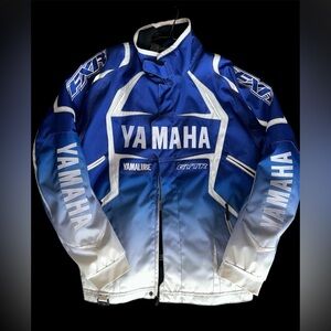 FXR Yamaha Teams 4-Stroke Snowmobile Motorcycle Jacket BLUE WHITE Large